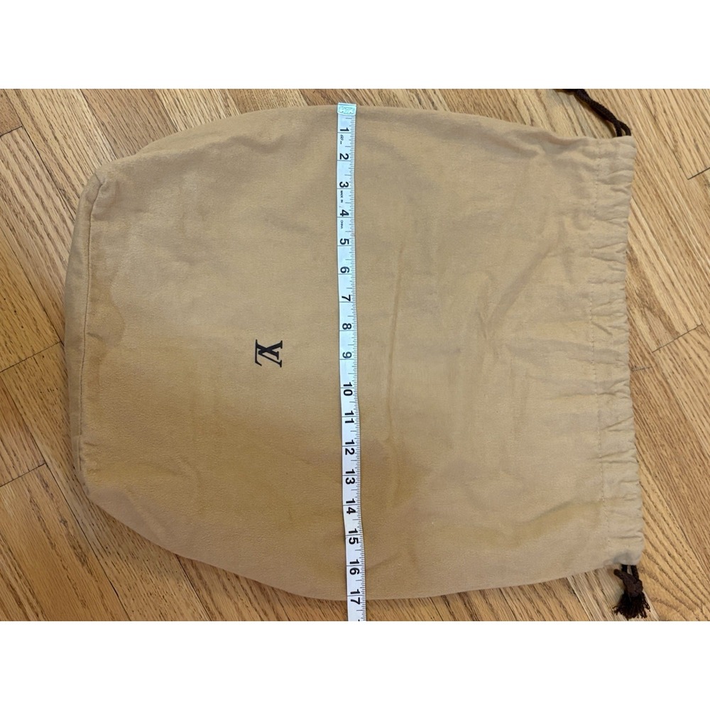 Louis Vuitton Dust Bag Drawstring Purse Bag Large 19x17x7 - Picture 3 of 4